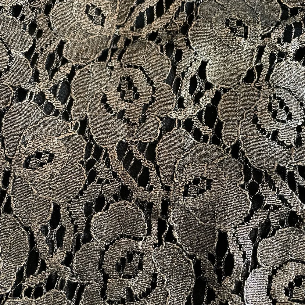 NWT White House Black Market gold/black lace dress - Picture 4 of 7